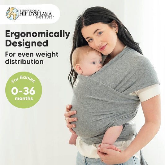KEABABIES 2-in-1 elastisches Babytragetuch