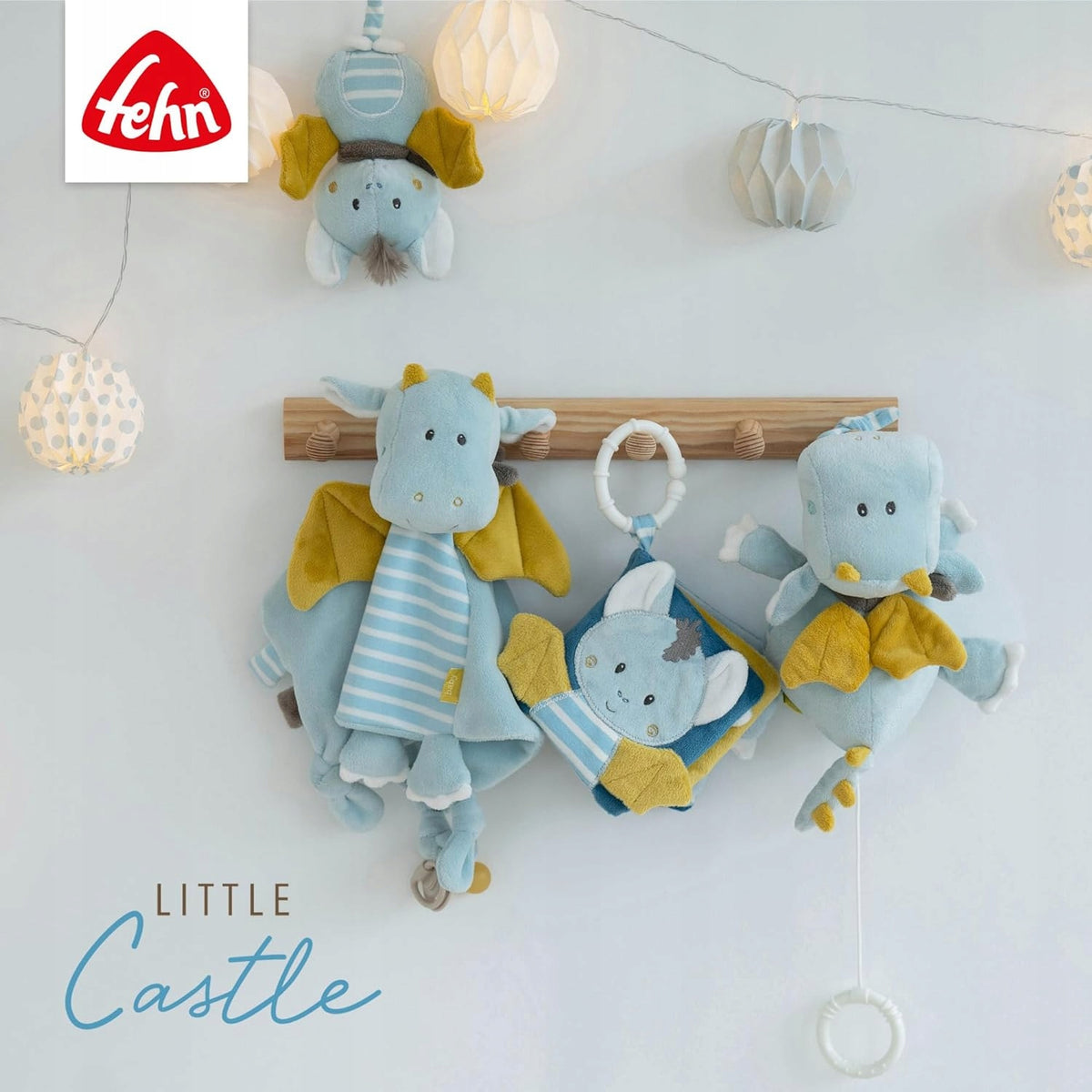 FEHN Piccolo Castello pendente drago 26cm con carillon
