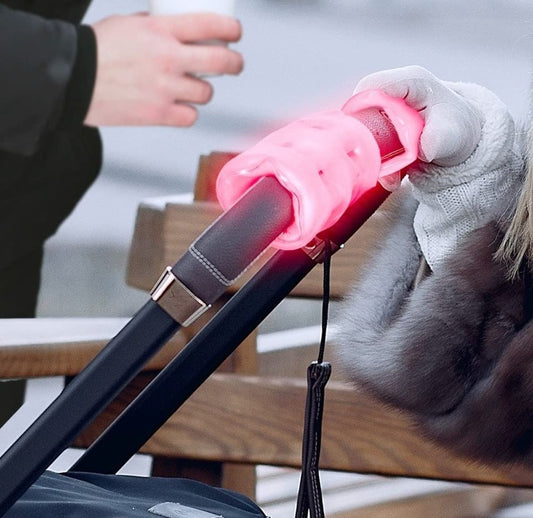 FINGER HEAT Gel-Riscaldatori per Mani per Manopole di Bicicletta, Monopattino e Passeggino x2