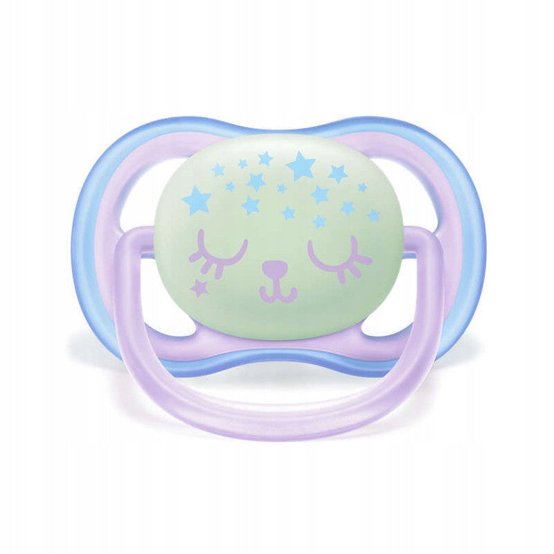 PHILIPS AVENT Ultra Air Night smoczki x 2 0-6msc świecące w ciemności, BPA free