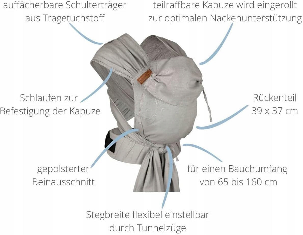 HOPPEDIZ hop-tye soft baby carrier