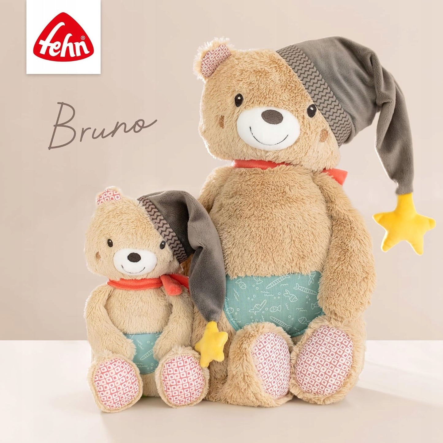 FEHN pluszowy miś Bruno MOTORYCZNA zabawka do zawieszenia – zdjęcie produktu 6
