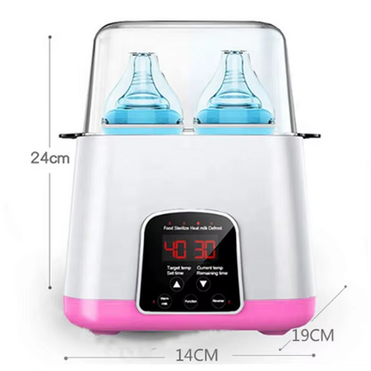 dubbele flessenwarmer sterilisator 6-in-1