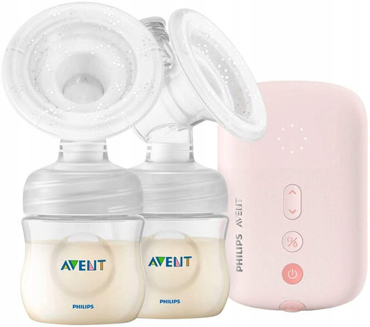 PHILIPS AVENT SCF397/11 podwójny LAKTATOR elektr.. różowy, elektryczny laktator podwójny z technologią Natural Motion