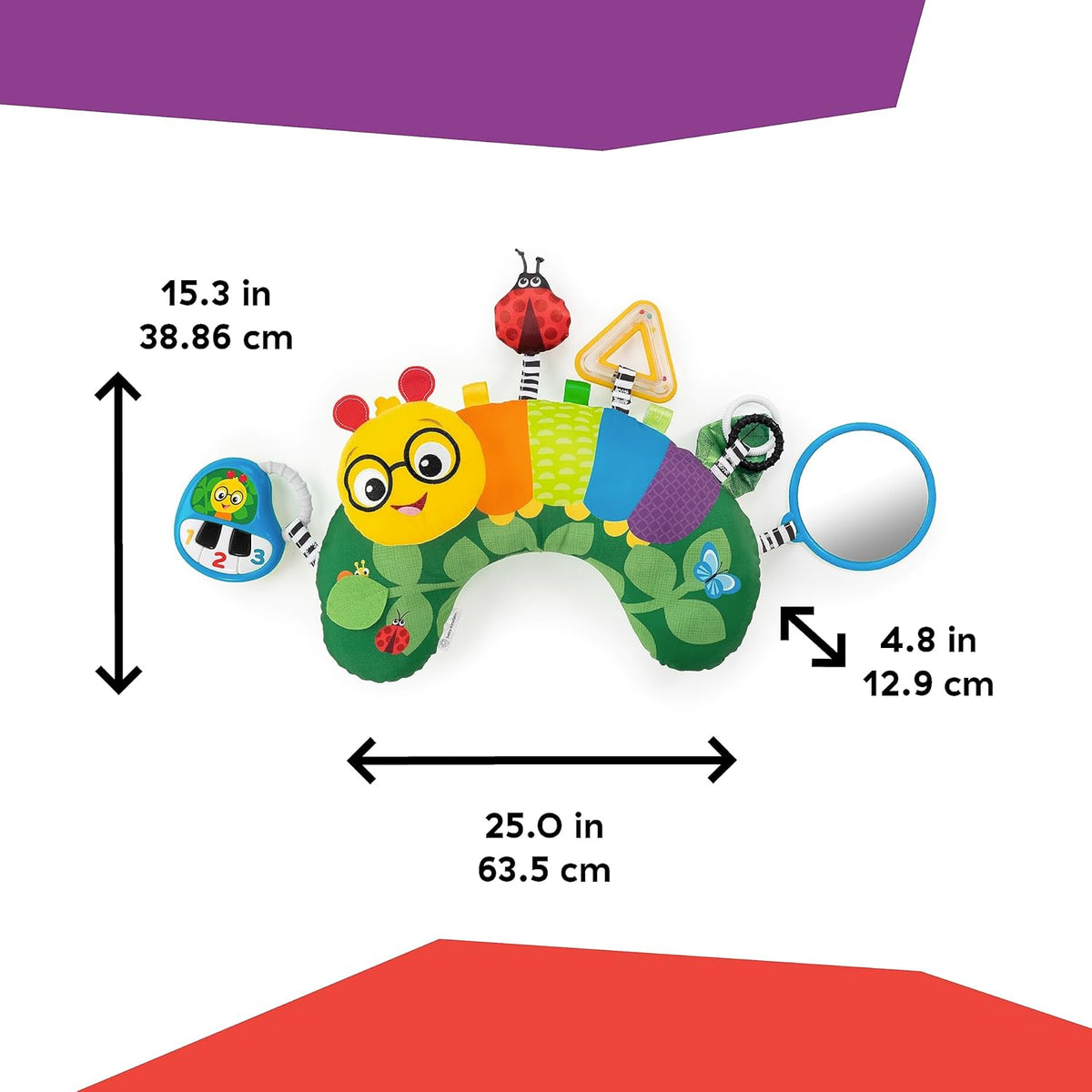 BABY EINSTEIN Speelkussen voor de buik Rups 0+