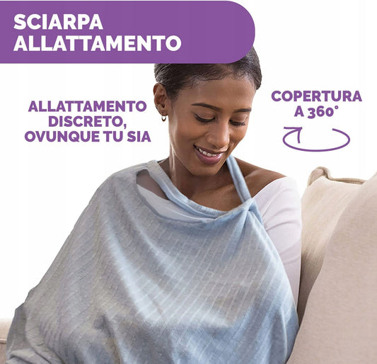 CHICCO Boppy Infinity-Schal und diskrete Stillschürze 2in1