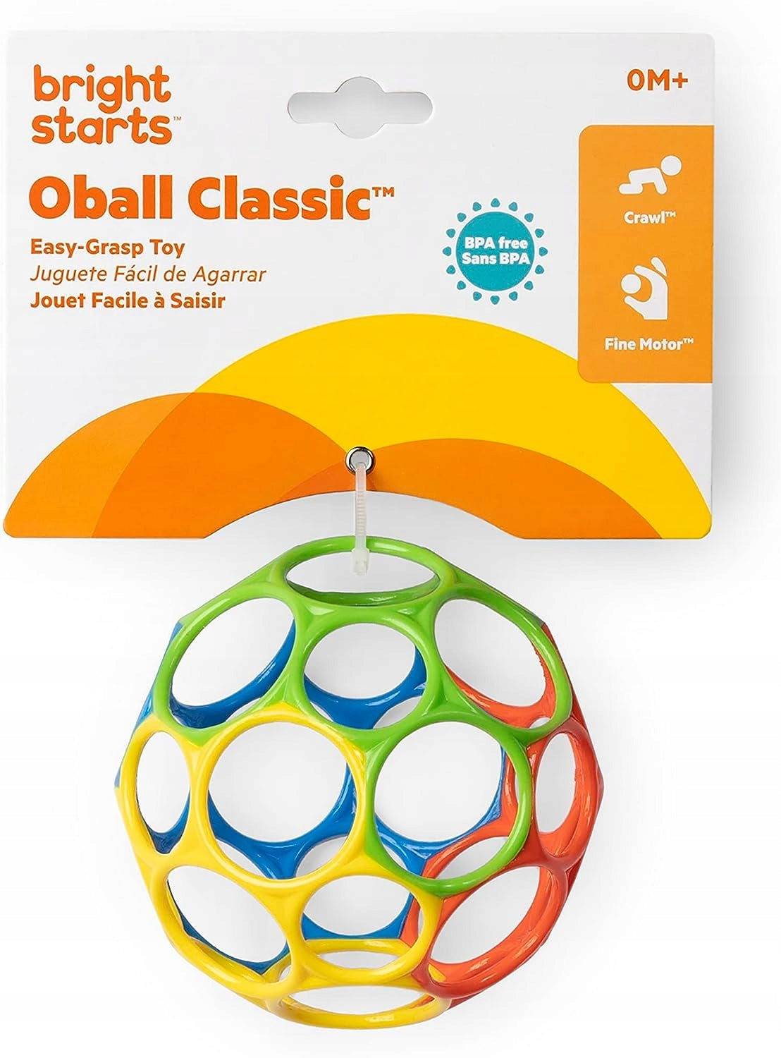 BRIGHT STARTS Oball massaggiagengive afferra palla 10 cm