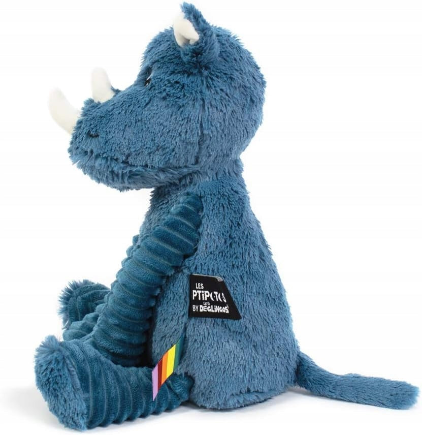 LES DEGLINGOS Ptipotos rhinoceros cuddly toy