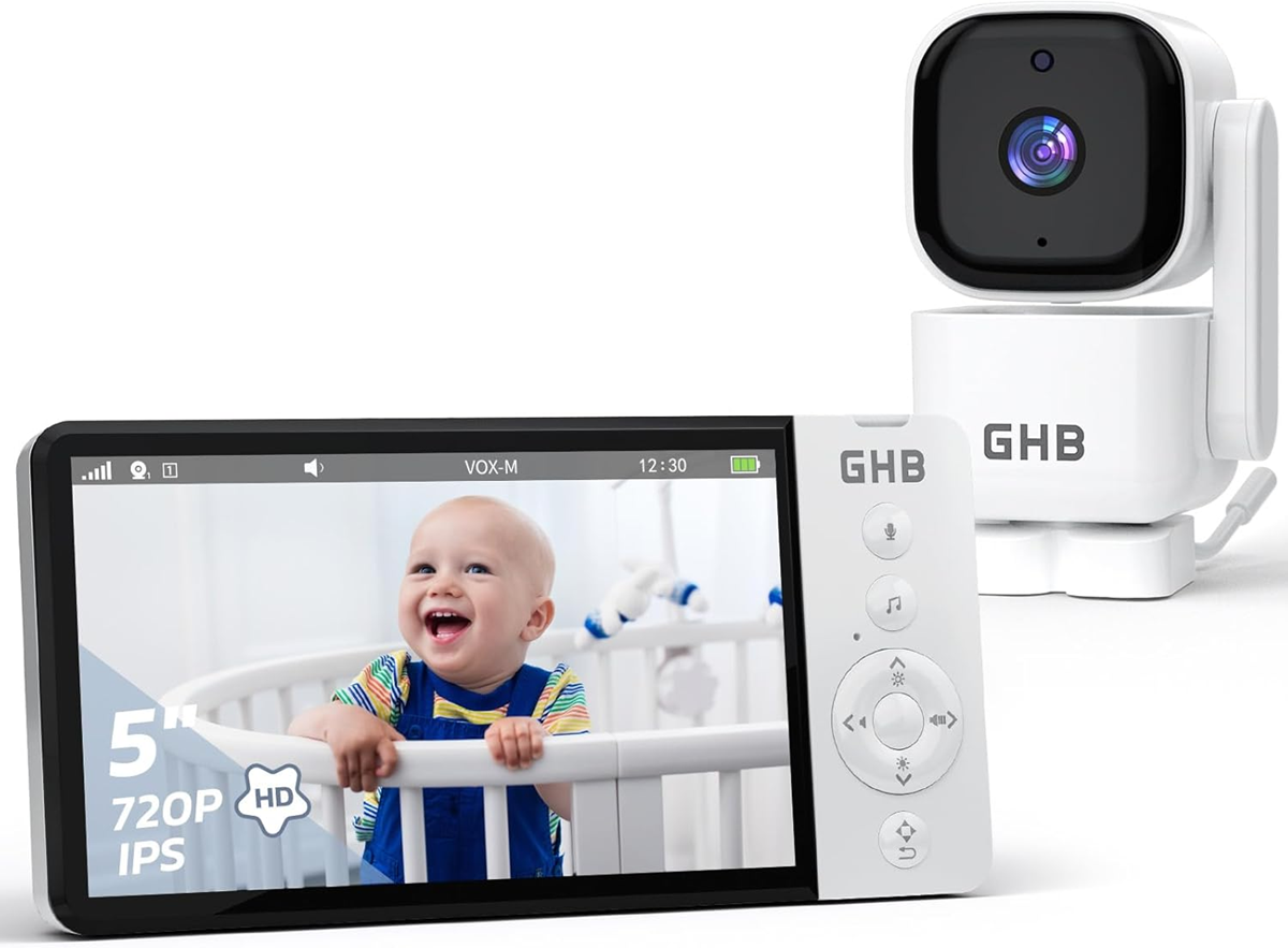 GHB ABM720C digitale babyfoon 5" LCD
