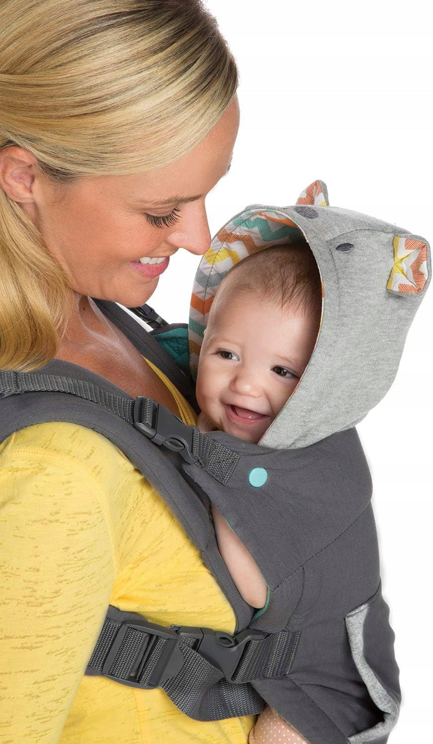 INFANTINO Cuddle Up ergonomické nosidlo 5,5 - 18 kg s kapucňou