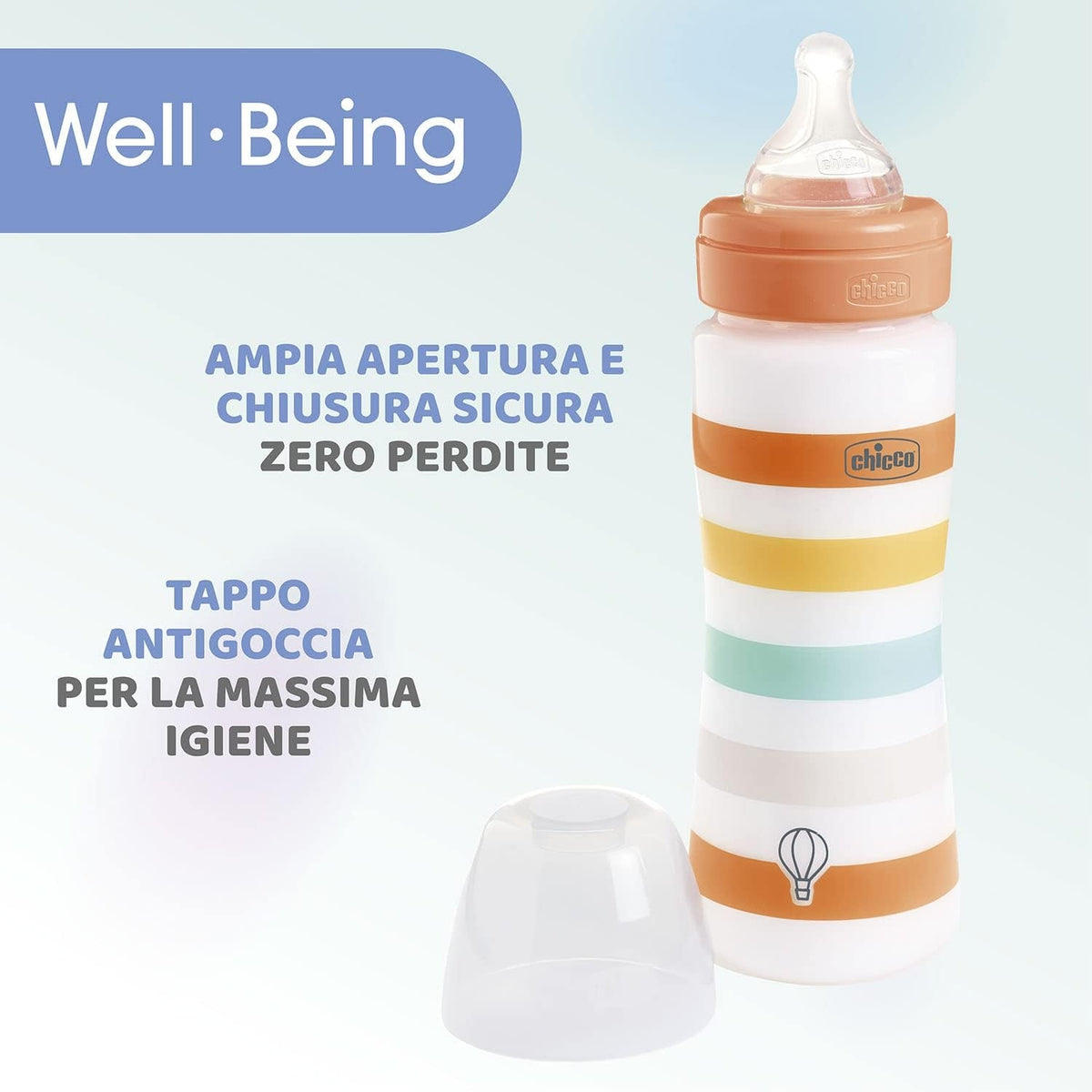 CHICCO biberón Well Being 4m+ 330ml
