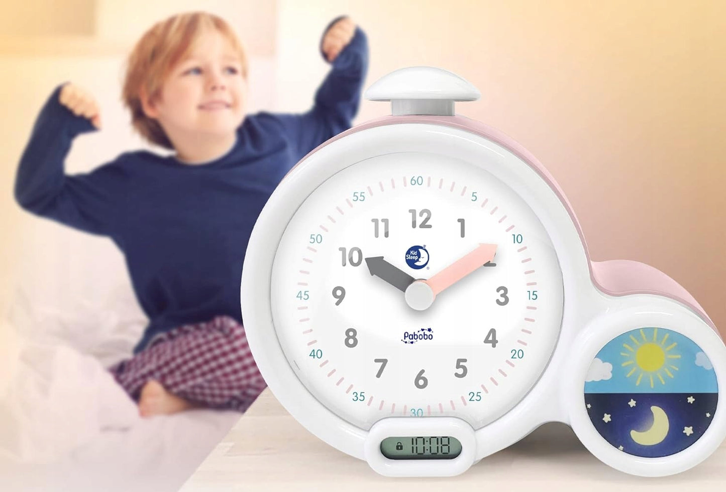 PABOBO Kid'Sleep BUDZIK EDUKACYJNY różowy – zdjęcie produktu 4