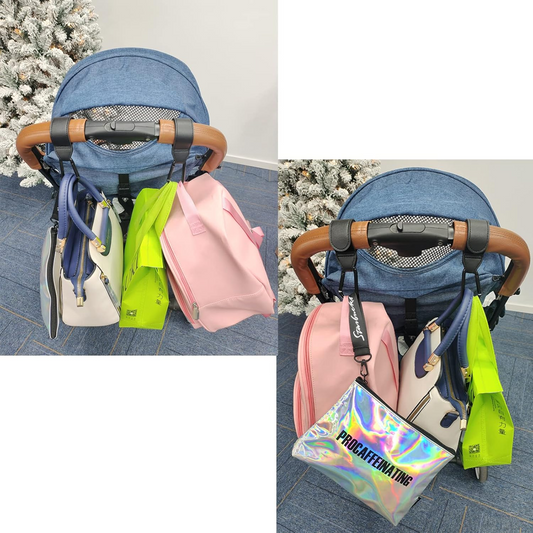 Ganci maniglie per fissare la borsa al telaio del passeggino 2 pezzi moschettoni