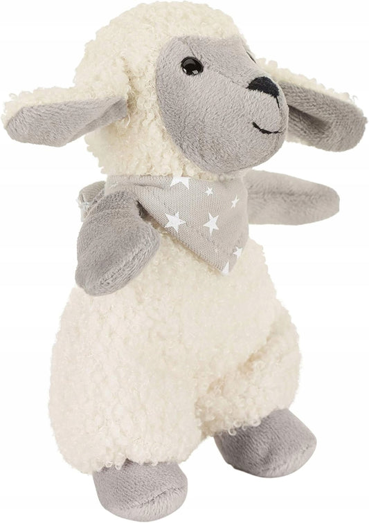 STERNTALER Owca Stanley przytulanka z grzechotką 14 cm "N. miękka owca dla niemowląt, pluszowa zabawka z grzechotką