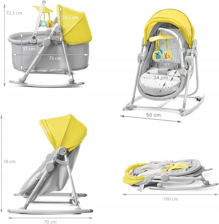 KINDERKRAFT UNIMO 5-in-1-wipstoeltje-wieg