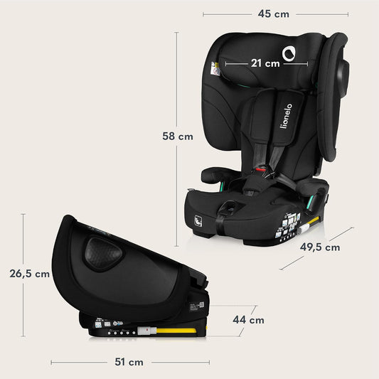 LIONELO NELLY i-Size seggiolino auto 76-150cm con ISOFIX