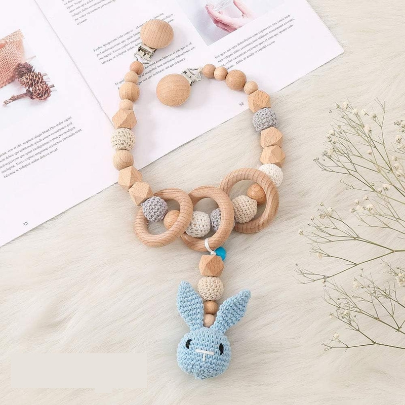 RUBY houten clips voor speenketting 10 stuks