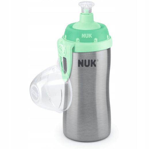 NUK Junior Cup BUTELKA STAL NIERDZEWNA ustnik push-pull 215 ml