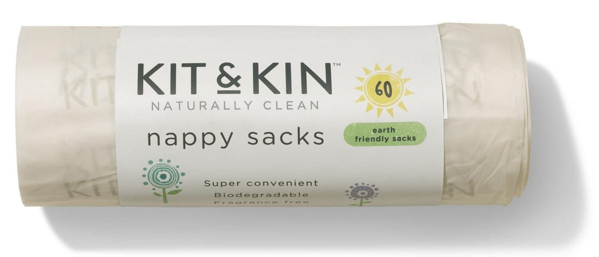 KIT & KIN bolsas para pañales usados sin perfume 60 unidades