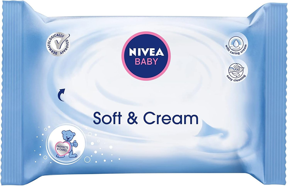 NIVEA BABY vochtige doekjes SOFT&CREAM x63