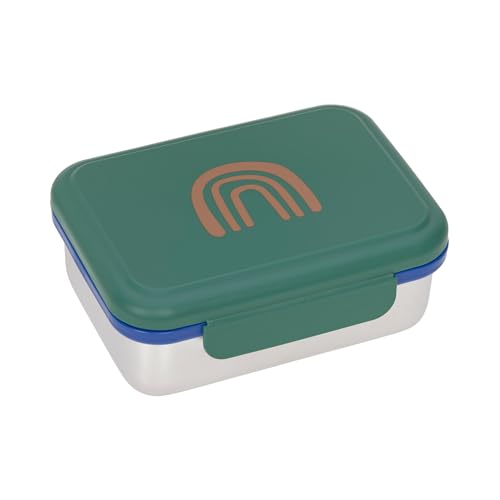 LÄSSIG Little Gang Rainbow Green lunch box in acciaio inossidabile