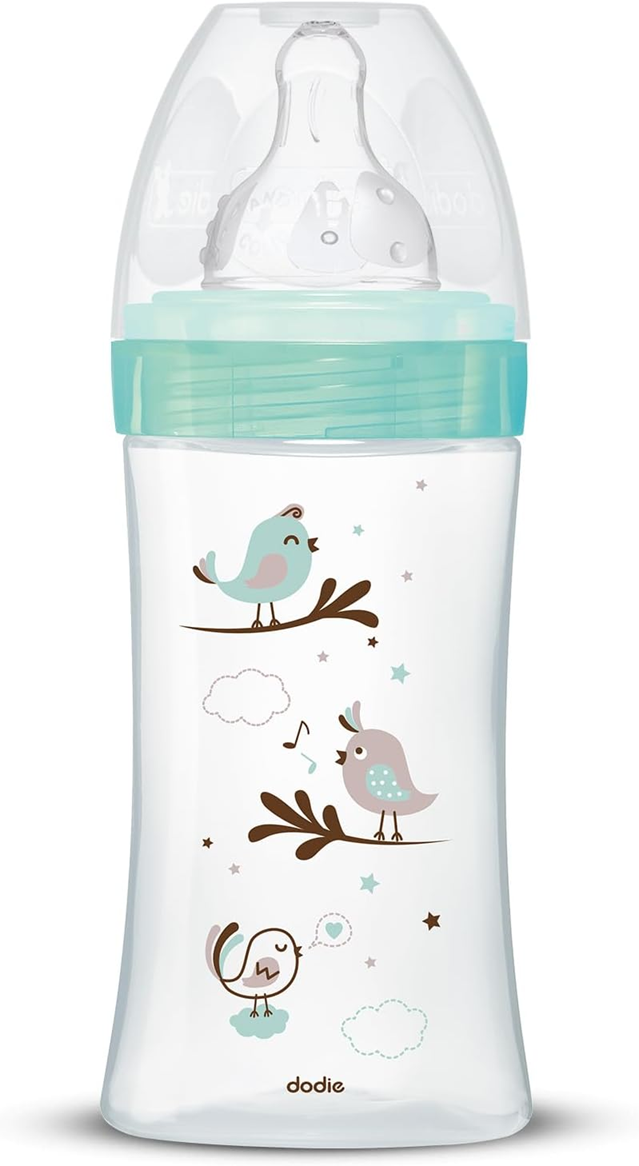 DODIE glazen fles 270 ml 0-6 m speen 2 Ĺ stroomsnelheid