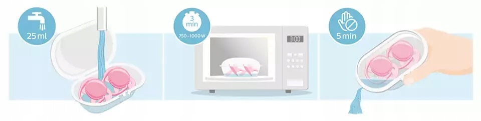 PHILIPS AVENT Ultra Air smoczki x 2 18msc+ silikonowe smoczki uspokajające, sterylizacja i etui