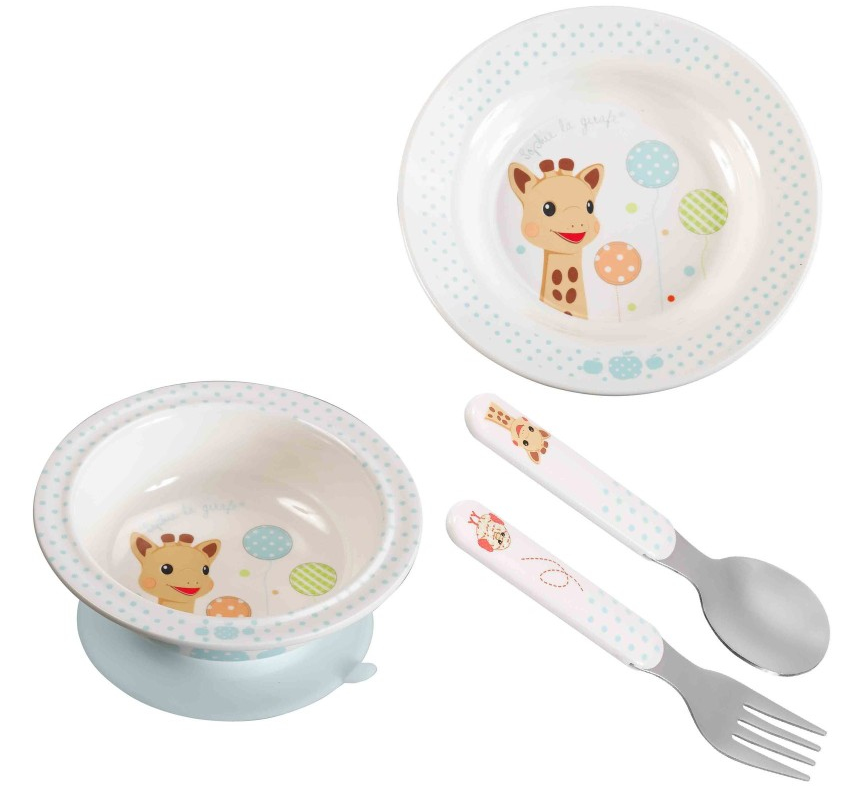 GIRAFFE SOPHIE 4-delige servies set