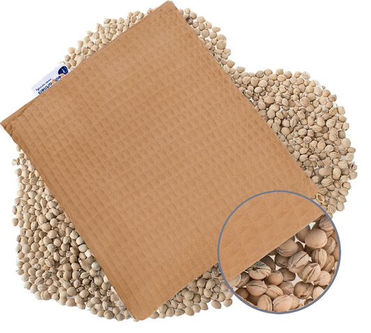 MEDI PARTNERS termoforo in cotone con noccioli di ciliegia 20 x 25 cm
