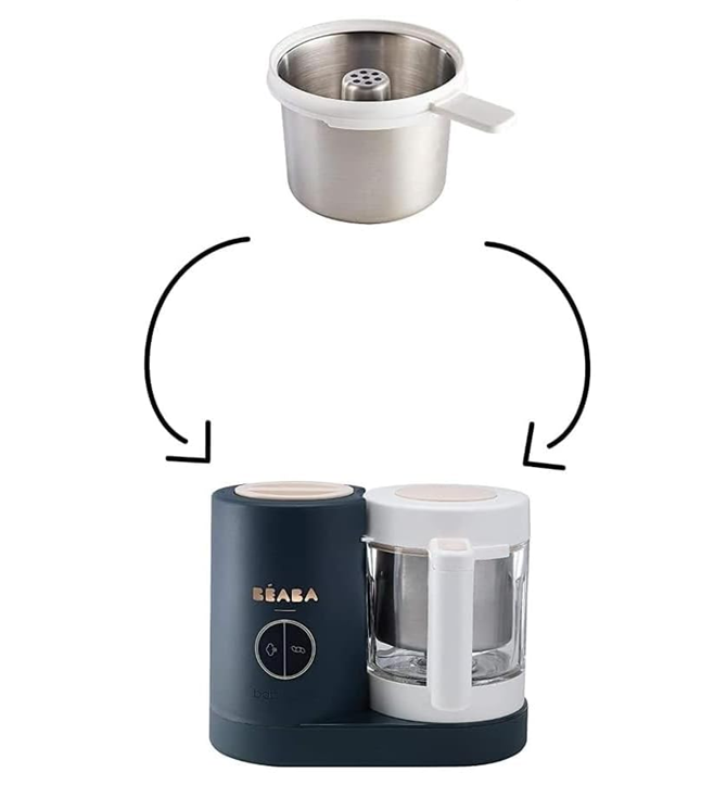 BEABA coș din oțel pentru gătit paste și orez pentru BABYCOOK NEO 750g