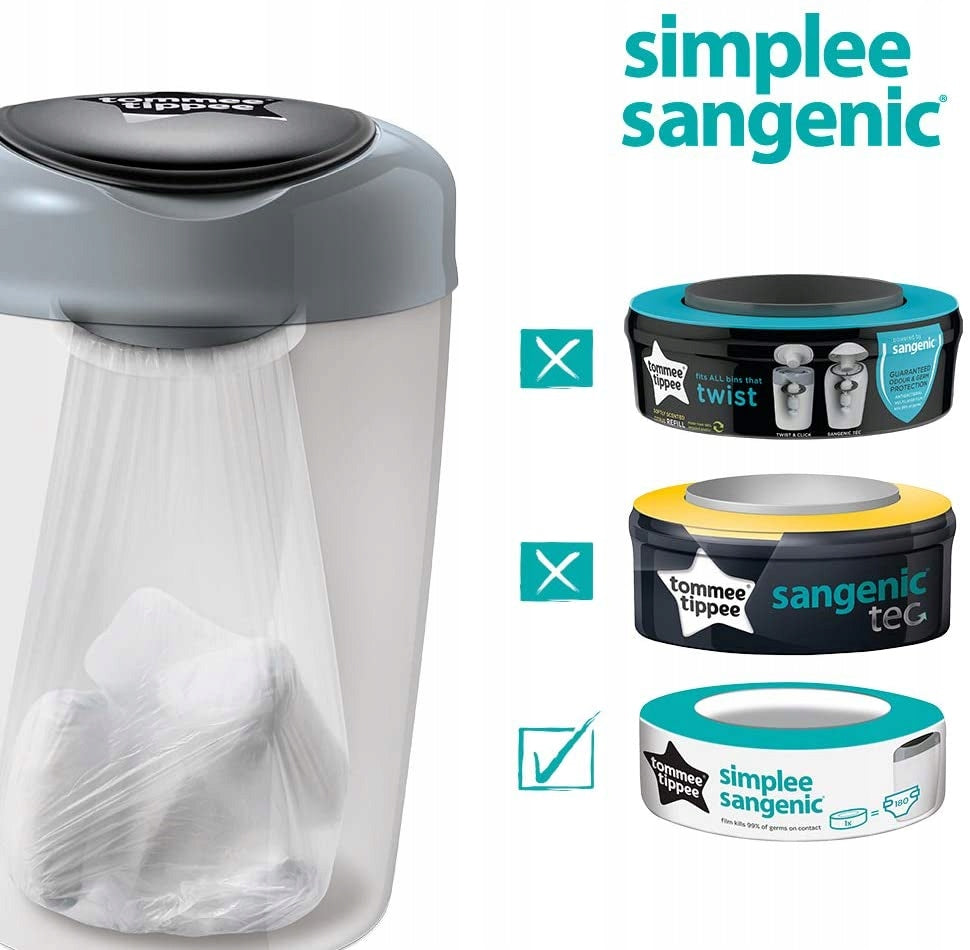 TOMMEE TIPPEE wkład SIMPLEE SANGENIC x6 – zdjęcie produktu 5