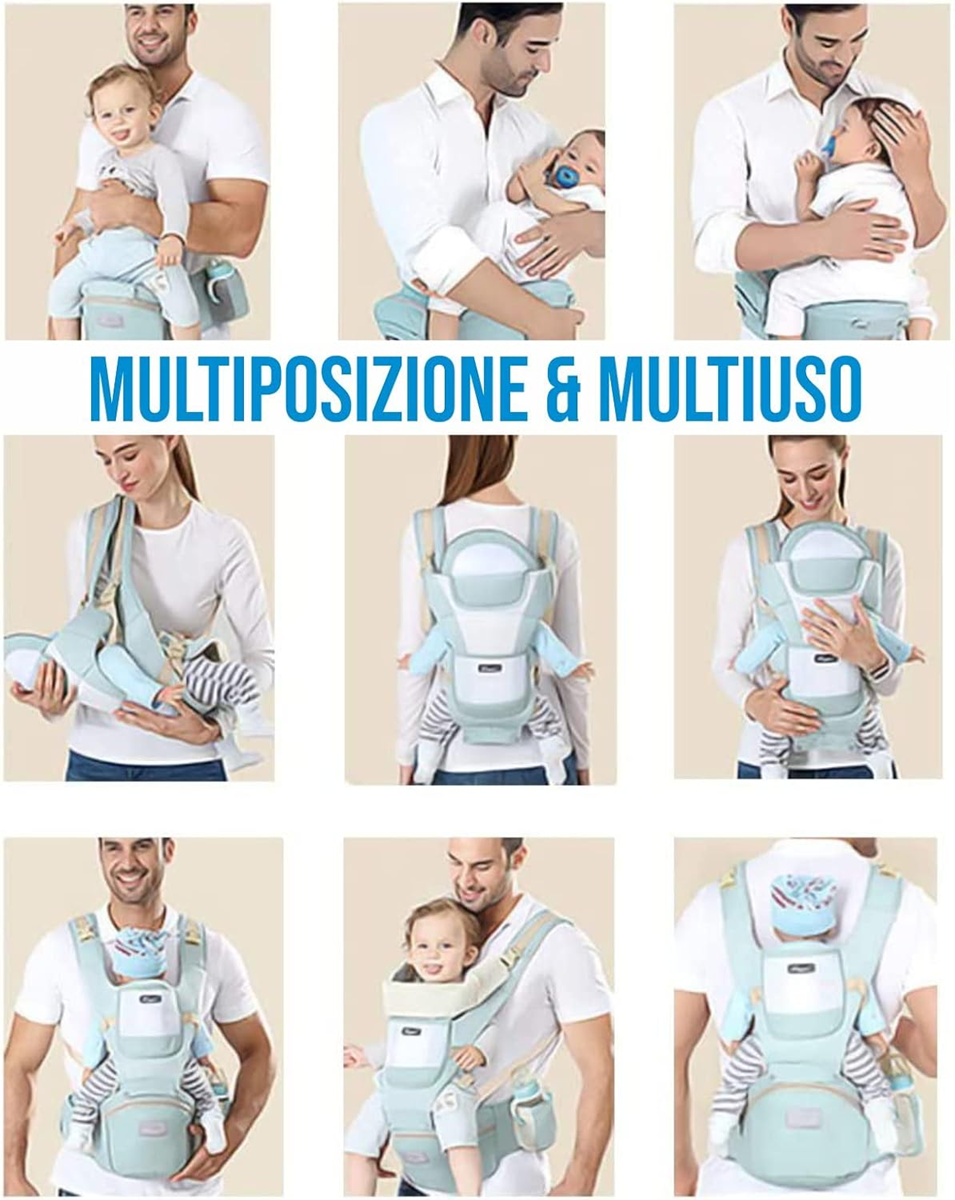 NOSIDEŁKO ergonomiczne z pasem biodrowym 4w1