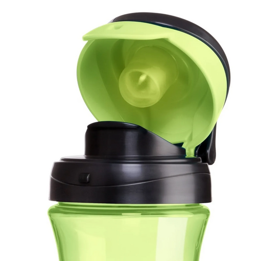 CHICCO Kids Cup láhev pohárek s tvrdým náustkem 350 ml 2 roky+ rychlý průtok
