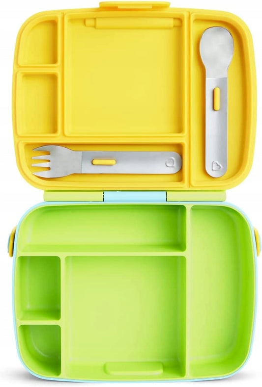 MUNCHKIN Bento Box Svačinový box + příbory, 5 přihrádek