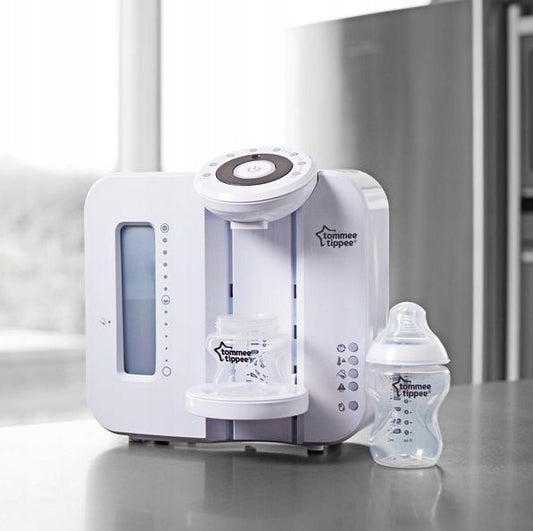 TOMMEE TIPPEE Perfect Prep EKSPRES DO MLEKA 2 min. biały podgrzewacz do mleka z butelką