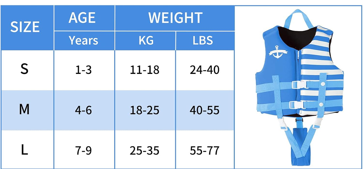 GOGOKIDS neopreen zwemvest 4-6 jaar 18-25 kg