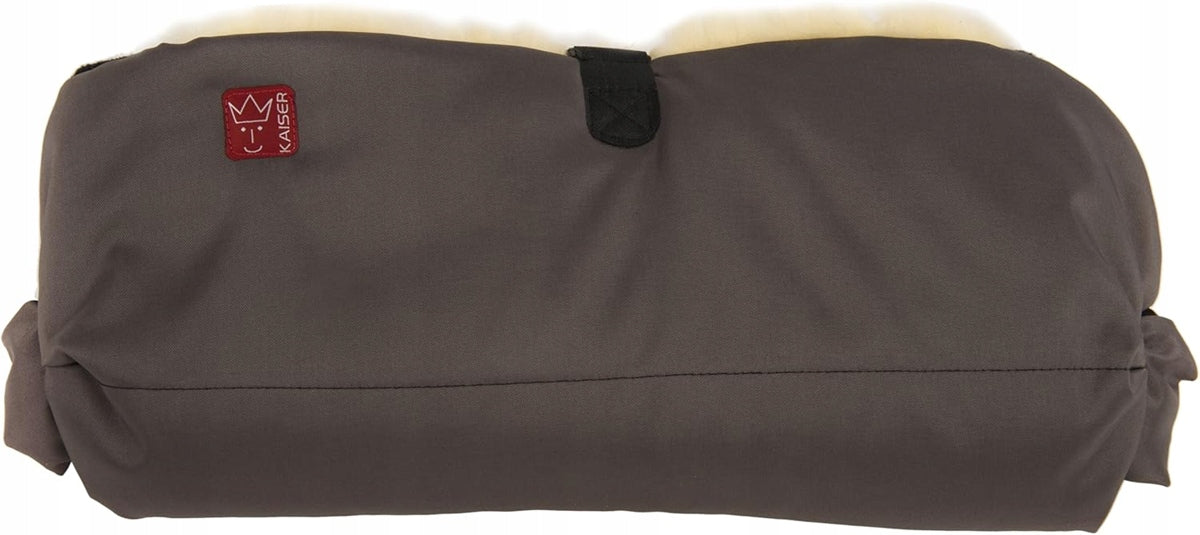 KAISER BIG DOUBLE muff per passeggino in pelle di agnello