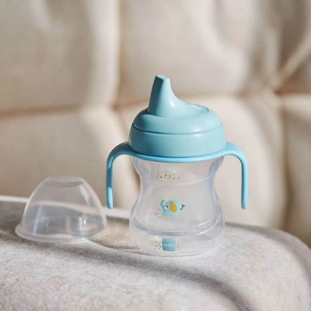 MAM Learn To Drink Cup Trinklernbecher mit Mundstück, 190 ml, ab 6 Monaten – Produktbild 3