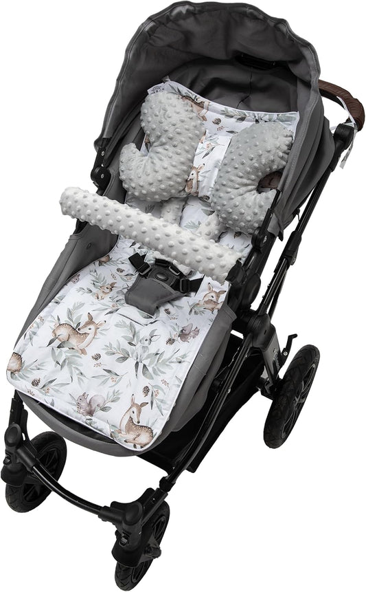 MEDI PARTNERS Buggy-Sitzauflage Schmetterling + Protektor