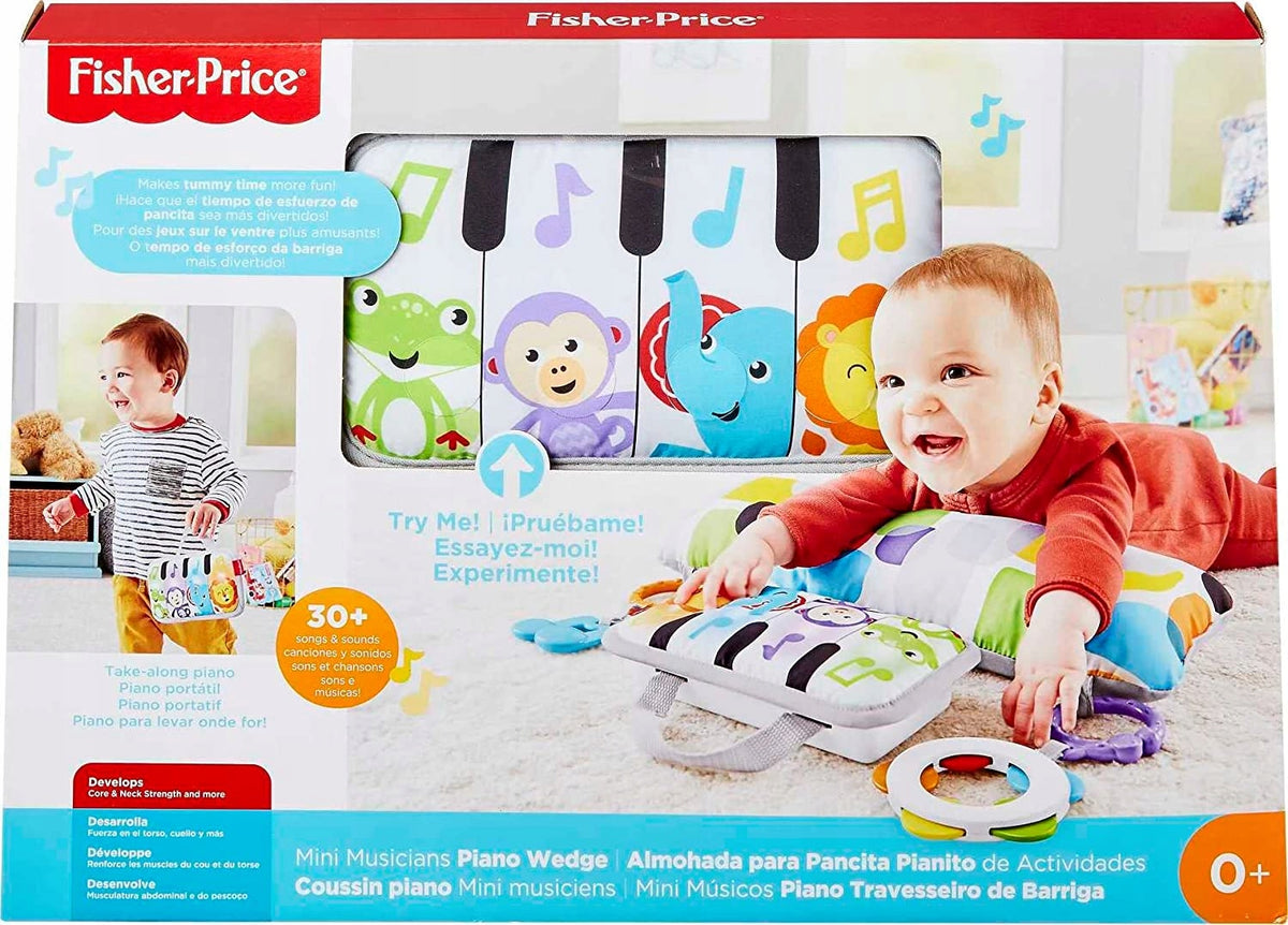 FISHER-PRICE pernă de joacă pentru stat pe burtică PIANO