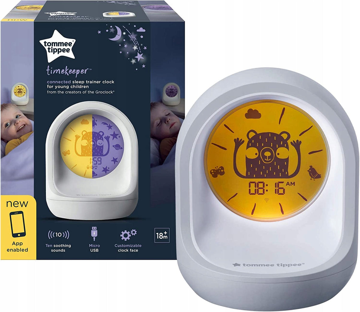 TOMMEE TIPPEE TimeKeeper slaaptrainer