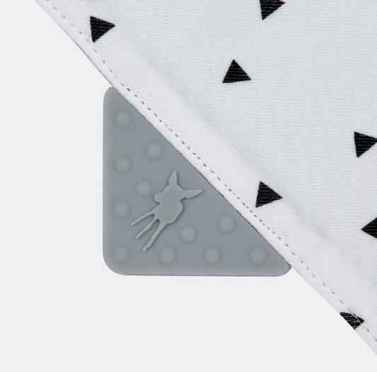 LASSIG bandana con massaggiagengive in silicone 0-12 mesi