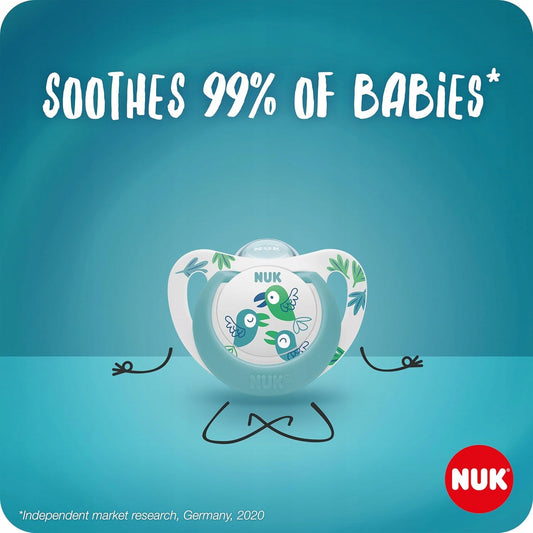 NUK STAR Day&Night smoczek uspokajający x4 18-36msc – zdjęcie produktu 2