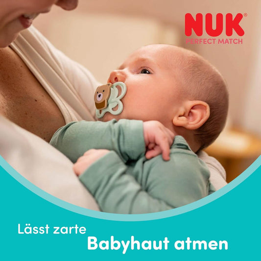 NUK Peter Plys Air beroligende sut i silikone 0-6m x2