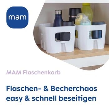 MAM Flaschenkorb white bottle storage basket