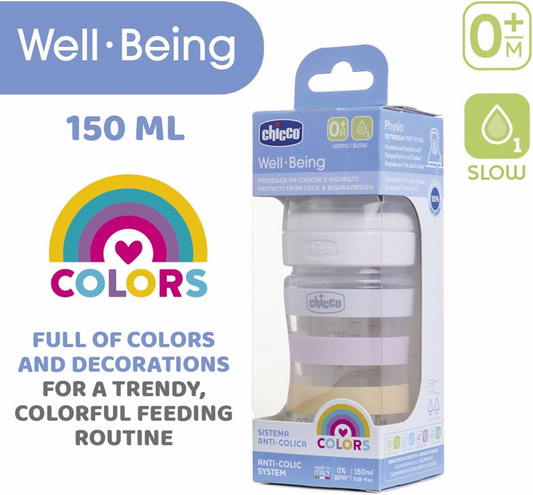 CHICCO μπιμπερό Well Being 0 μηνών+ 150 ml