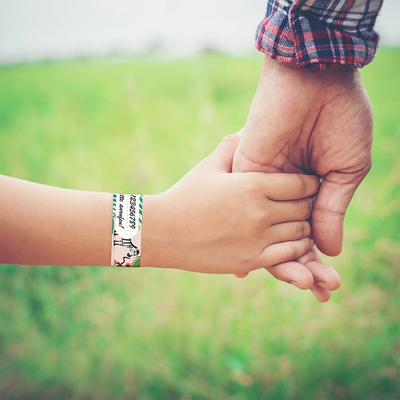 TAMPEN waterdichte SOS armbanden voor kinderen 5 stuks + stift