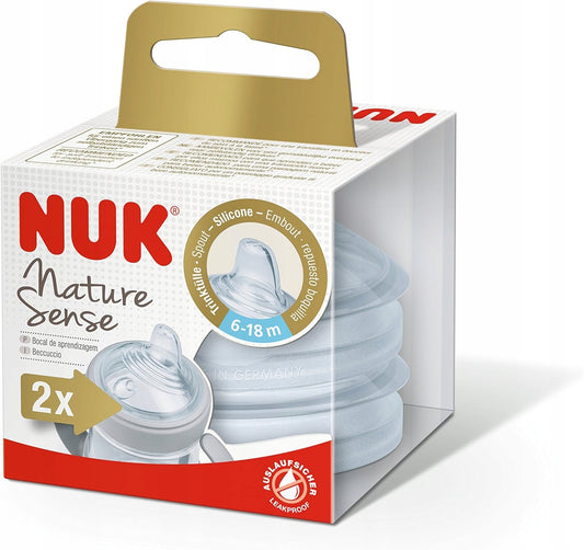 NUK Nature Sense smoczek do butelki x2 6-18msc