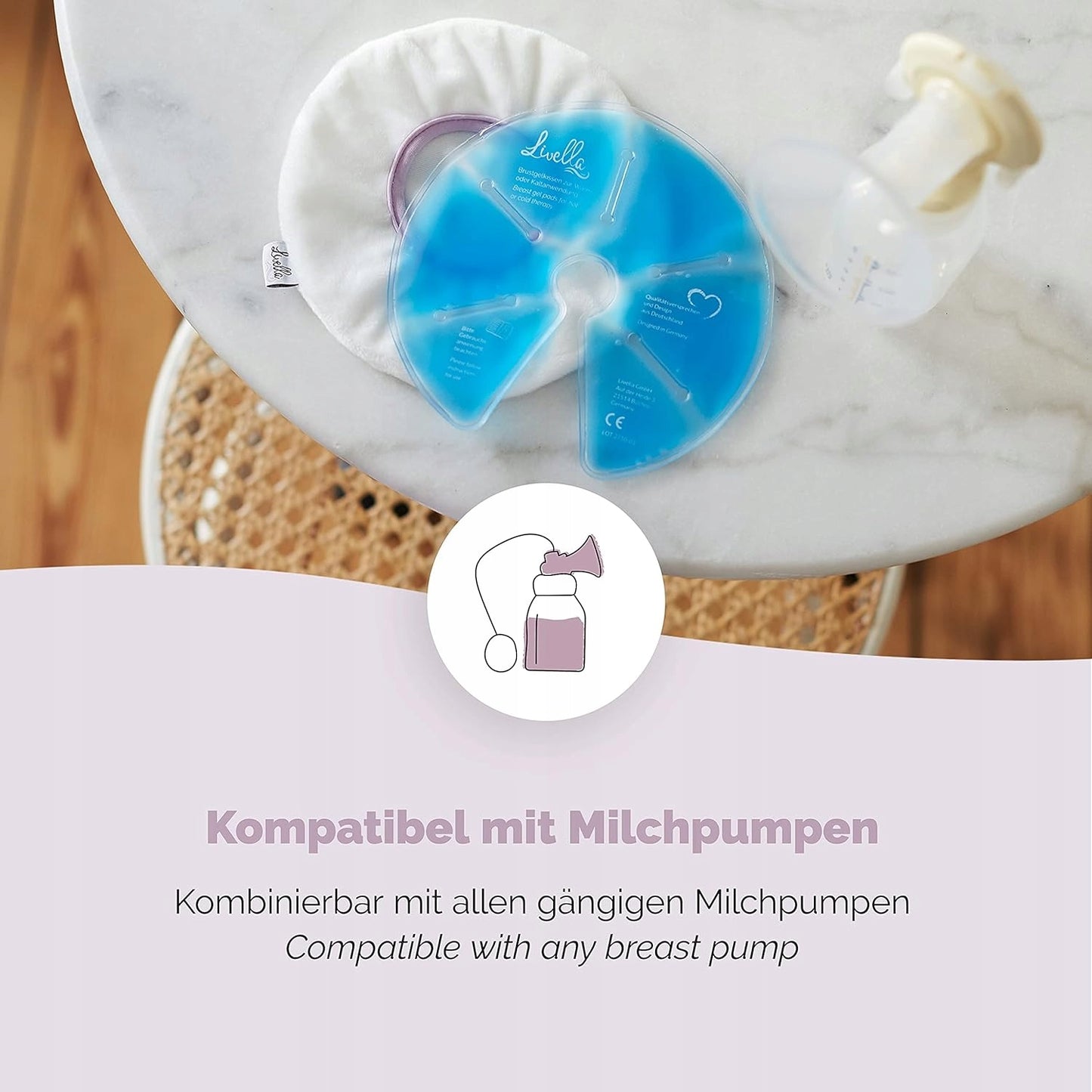 LIVELLA kompresy x 2 okłady żelowe na piersi 3w1 – zdjęcie produktu 5