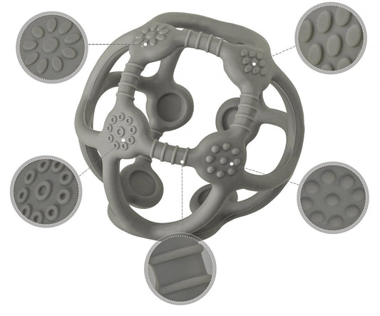 MCGMITT Teether Ball silikonowy gryzak 10 cm